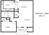 1 Bedroom Floor Plan